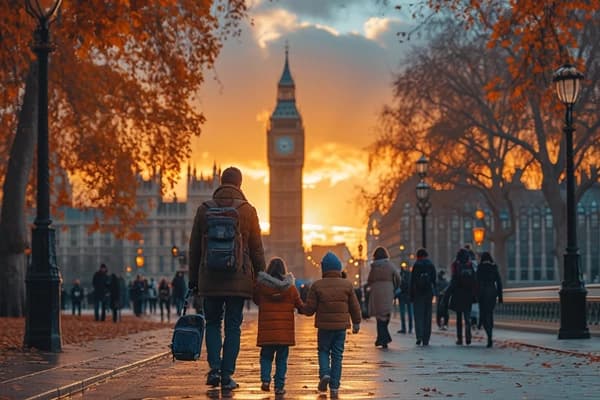 Family traveling together