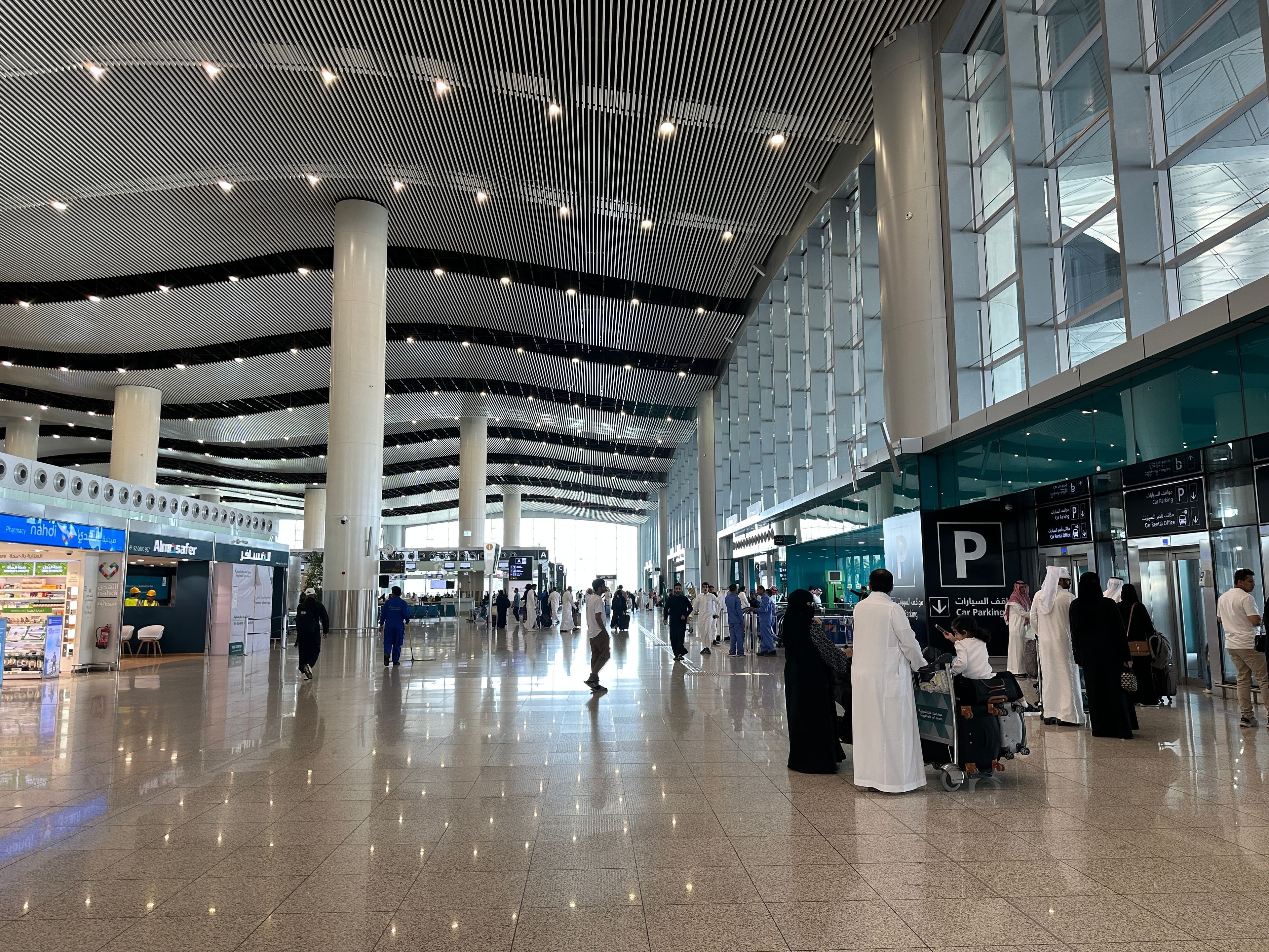 Jeddah's airport has several terminals.